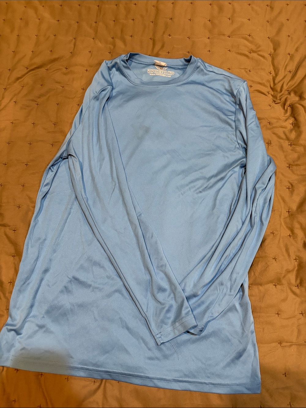 Amazon Light Blue Long Sleeve Performance Tee